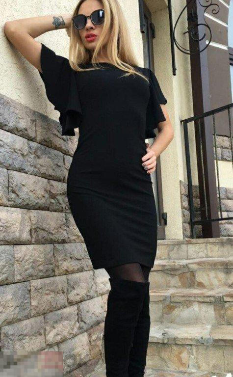 ПЛАТЬЕ ТУНИКА В ГРЕЧЕСКОМ СТИЛЕ, EROS, РАЗМЕР 42 ТРИКОТАЖ!4 