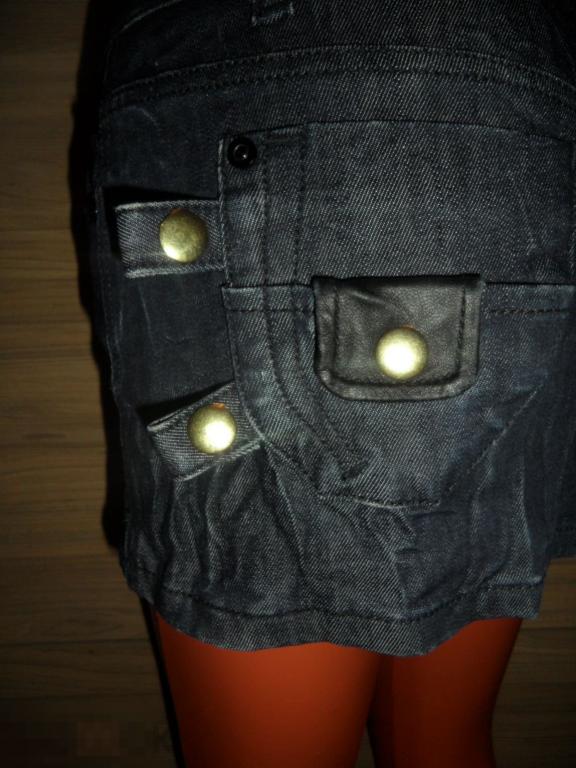 ДЖИНСОВАЯ МИНИ-ЮБКА PHARD, ОРИГИНАЛ, НОВАЯ! Р 40-42, 42 (ЕВРО 25) 