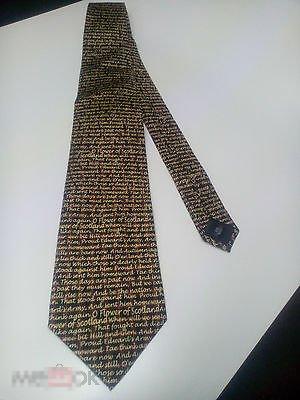 КОЛЛЕКЦИОННЫЙ ГАЛСТУК РУЧНОЙ РАБОТЫ GET SHIRTY EDINBURGH 100% ШЕЛК ШОТЛАНДИЯ, ОРИГИНАЛ, РЕДКИЙ! 