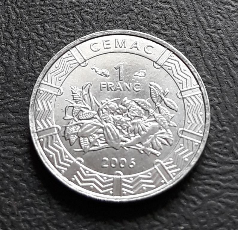 Центральная Африка 1 франк 2006 г