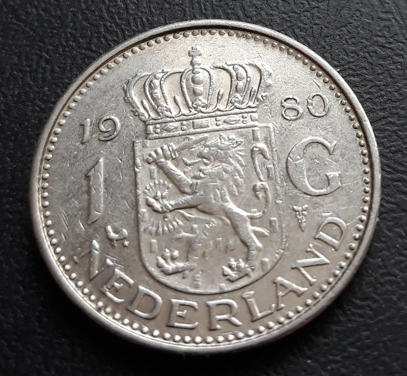 нидерланды 1 гульден 1980 г