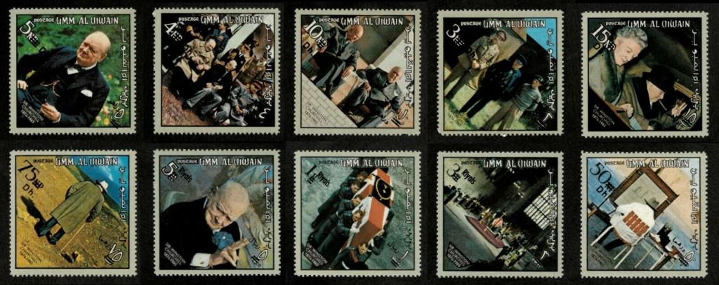 Умм Аль Кайвайн,1966,Ми-66-75+бл.4**Памяти сэра У.Черчилля