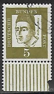 ФРГ. 1961. Выдающиеся немцы. Гашение.