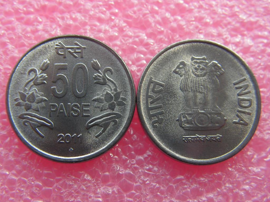 Индия 50 пайса 2011 unc / Бомбей