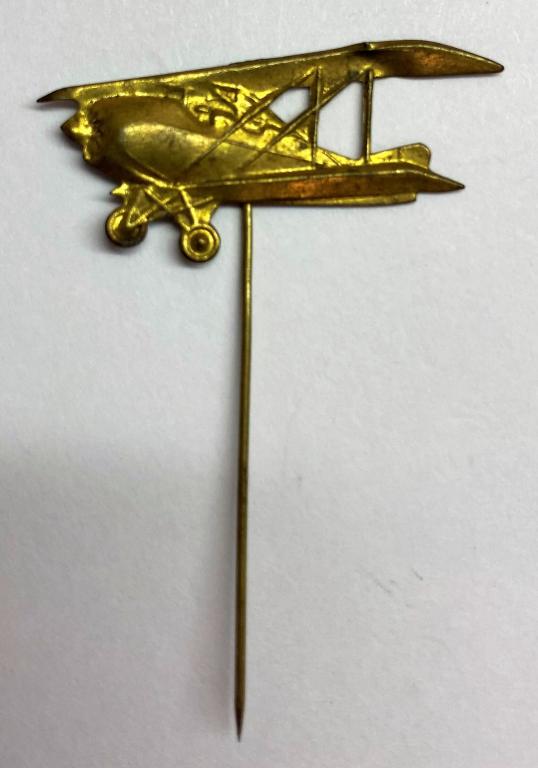 Жетон кружечного сбора на развитие авиации Биплан