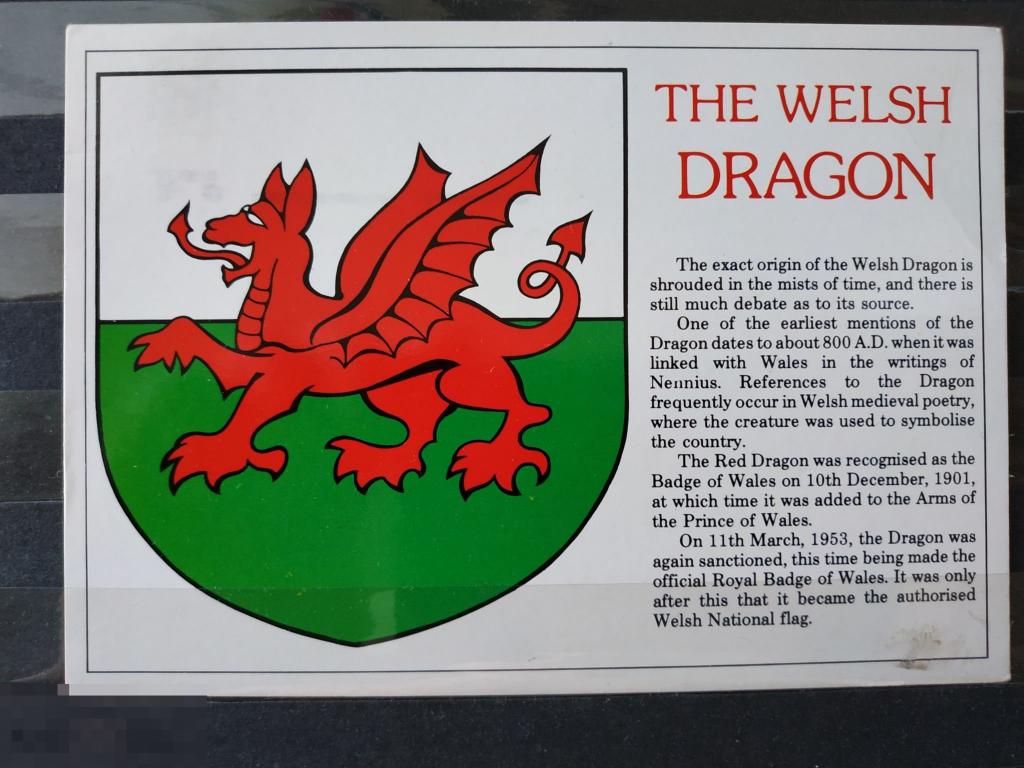 АНГЛИЯ ВЕЛИКОБРИТАНИЯ  ГЕРАЛЬДИКА ГЕРБ ДРАКОН УЭЛЬС 