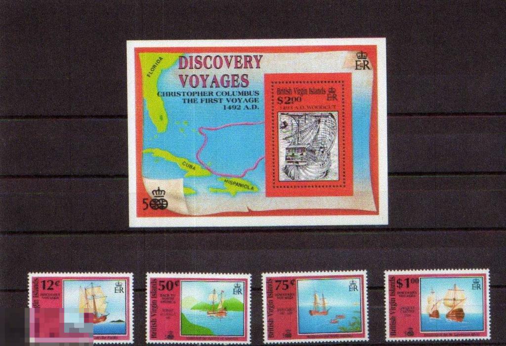 ВИРГИНЫ ВИРГИНСКИЕ 1991 КОЛУМБ ОТКРЫТИЕ АМЕРИКИ 