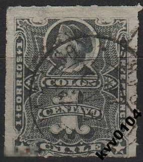 ЧИЛИ 1877 Sc#20 КОЛУМБ (30) 