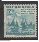 DF НИКАРАГУА 1949 Sc#С300 СПОРТ МОРЕ ПАРУСНИК ЯХТА РЕГАТА 