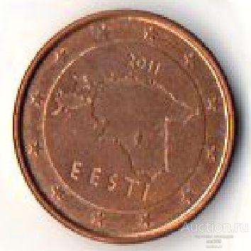 Эстония 1 евро цент 2011 г