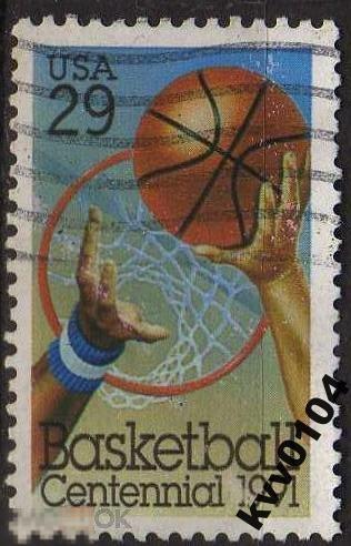 А.39 США 1991 БАСКЕТБОЛ СПОРТ 