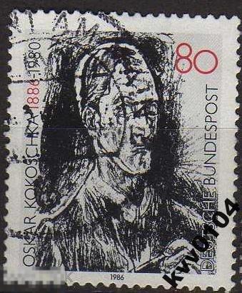 А.39 ФРГ ГЕРМАНИЯ 1986 ОСКАР КОКОЧКА 6 БАХ КОНТАТА 