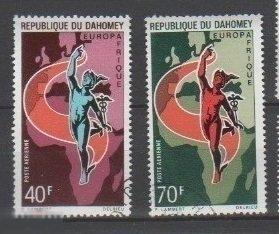 ДАГОМЕЙ ДАГОМЕЯ 1970 2 ЕВРОПА АФРИКА ТОРГОВЛЯ ГЕРМЕС МЕРКУРИЙ КАДУЦЕЙ  КАРТА 