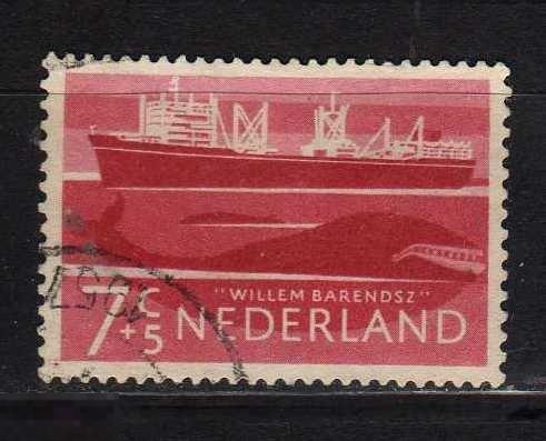 НИДЕРЛАНДЫ 1957 КОРАБЛЬ СУХОГРУЗ КИТ 