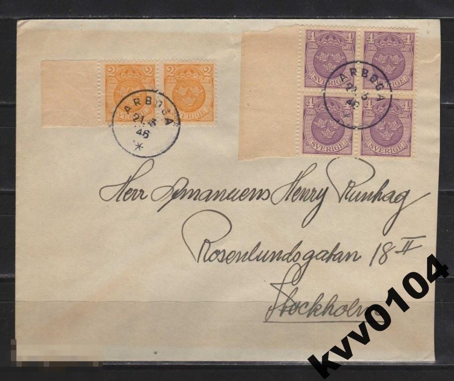 ШВЕЦИЯ 1946 КОНВЕРТ (32) 