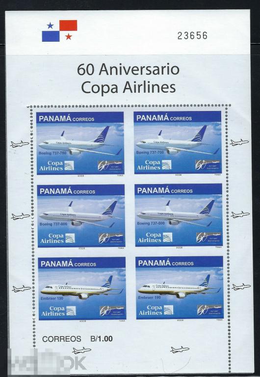 ПАНАМА 2010-187 АВИАЦИЯ САМОЛЕТ БОИНГ 737-800 ЛАЙНЕР 