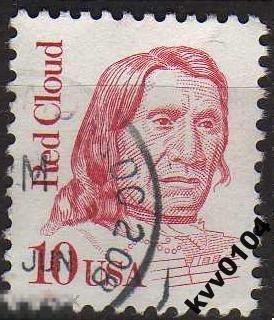 А.39 США 1986 ИНДЕЕЦ КРАСНЫЙ КЛОУД КРАСНОЕ ОБЛАКО 