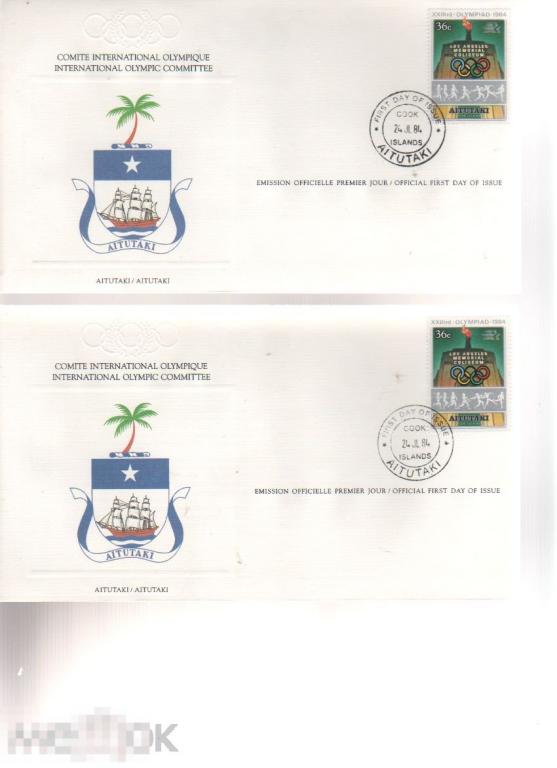 1984 ЛОС АНДЖЕЛЕС ЛОИ ОЛИМПИАДА ГЕРБ ЭМБЛЕМА МОК АИТУТАКИ ПАЛЬМА ПАРУСНИК ФАКЕЛ = ВЕРХНИЙ 