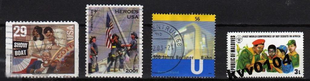 А.39 МАЛЬДИВЫ БОЙСКАУТЫ СКАУТЫ КРАЙНЯЯ СПРАВА МАРКА 