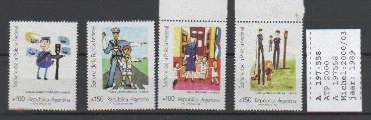 АРГЕНТИНА 1989 279 ПОЛИЦИЯ ДЕТИ РИСУНКИ ИСКУССТВО РЕГУЛИРОВЩИК ПОСТОВОЙ 