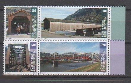 ЛИХТЕНШТЕЙН 2013 279 МОСТ АРХИТЕКТУРА РЕКА ГОРЫ ЖЕЛЕЗНАЯ ПОЕЗД 