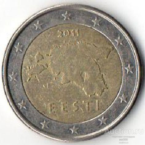 Эстония 2 евро 2011г.