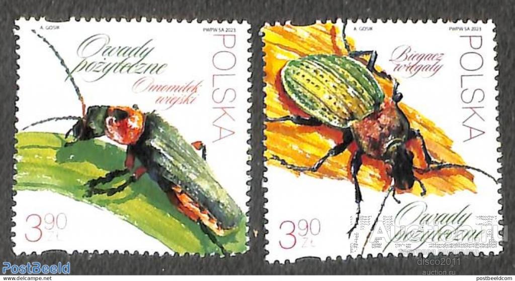 Польша 2023 Жуки Насекомые Фауна 2м**