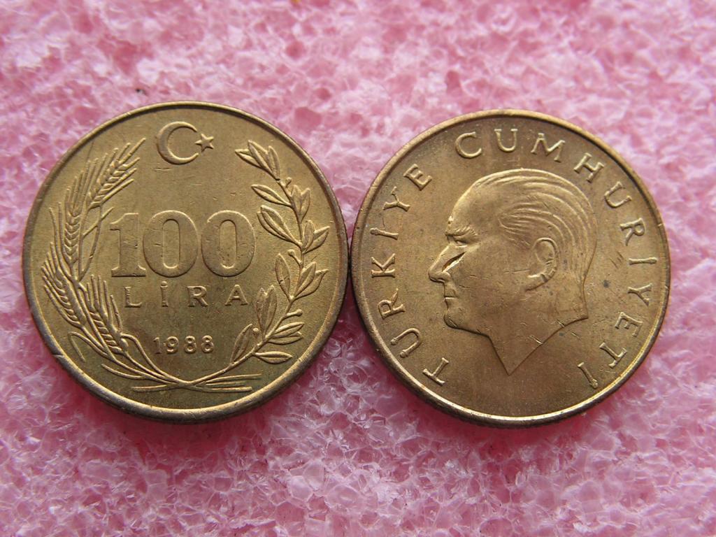 Турция 100 лир 1988 KM#988 a-unc
