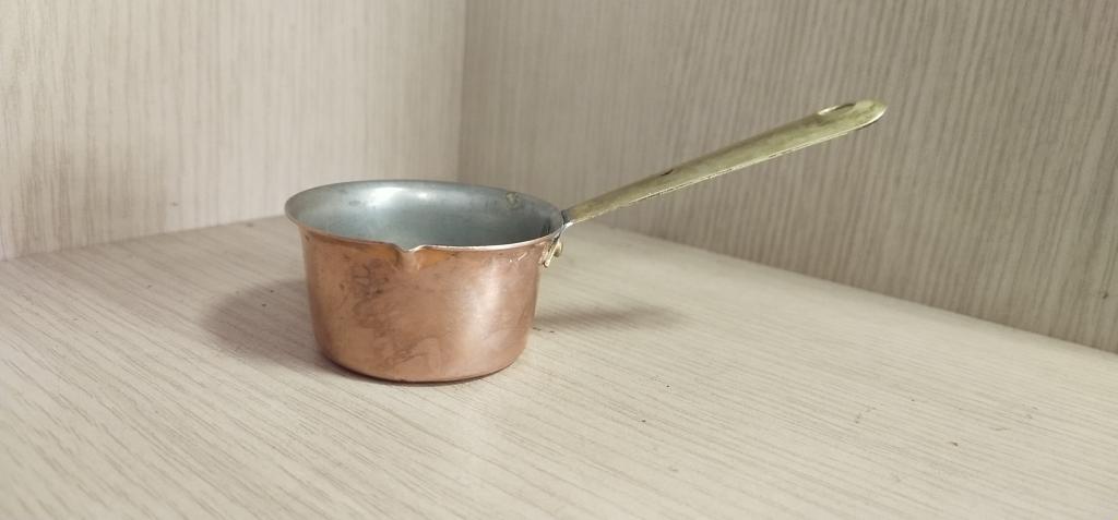 Соусник . Мини сотейник Медь. Латунь. Европа.