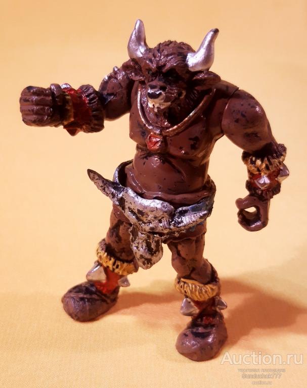 Воин. Солдатик «Солдат Монстр с рогами" Фэнтези. Подвижный. 10 см.
