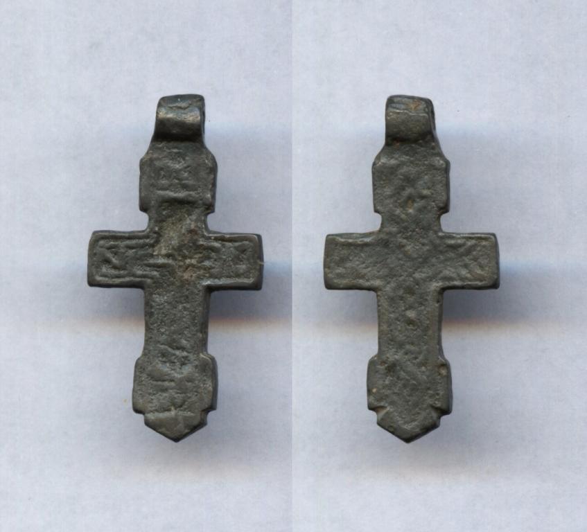 Нательный крест 15 век плетёнка 27х14мм !