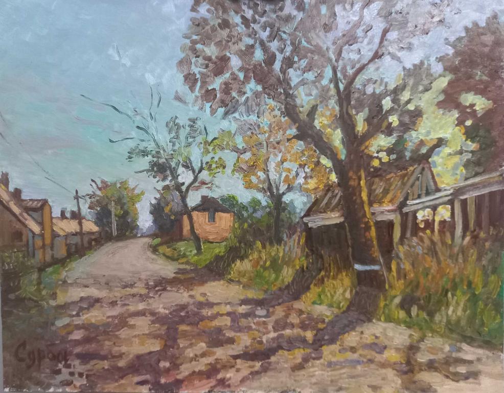 Картина "Июльский день ", холст,  масло