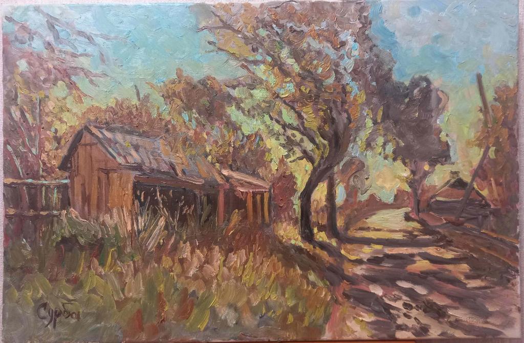 Картина "Солнечный день ", холст,  масло