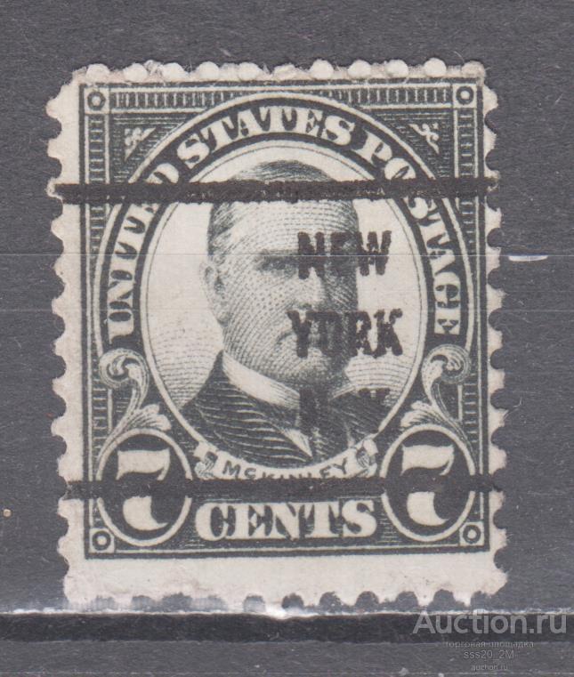 США 1922 25-й президент Уильям МакКинли предгашение Mi269F