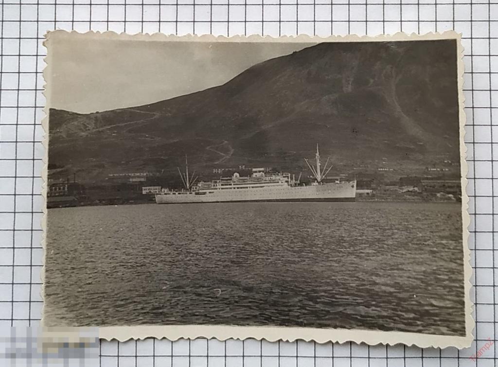Фотография Теплоход грузопассажирский Русь. Получен по репарации из Германии. судно корабль флот #62 
