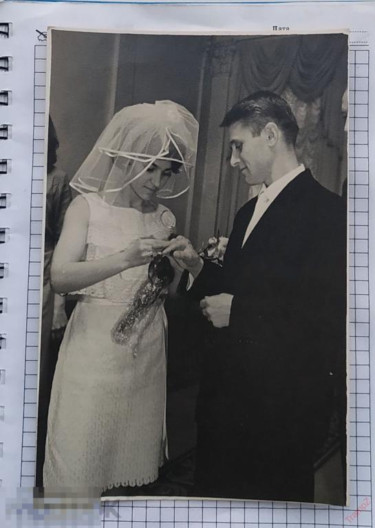 Фотография свадьба, жених и невеста, свадебное платье, фата, обмен кольцами #62 