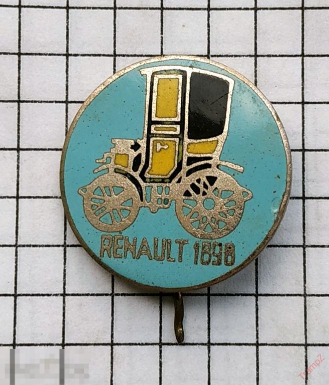 Знак ретро автомобиль Renault 1898 тяж. эмаль #22 