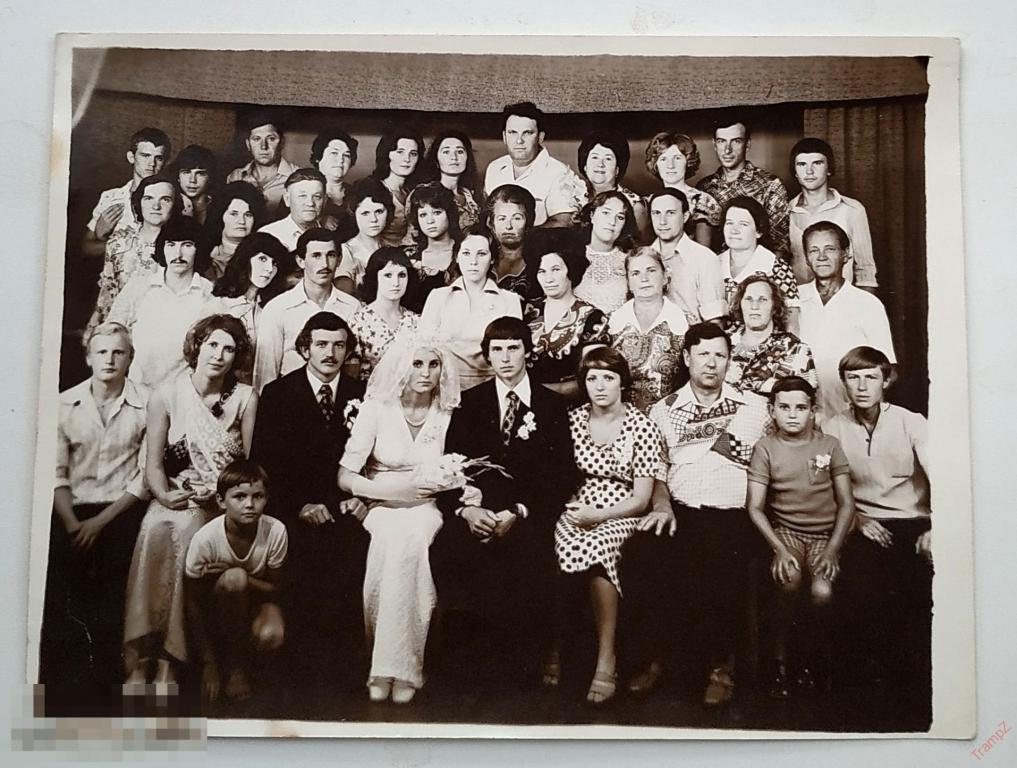 Фотография свадьба, жених и невеста, молодежь, советские люди, мода одежда #74* 