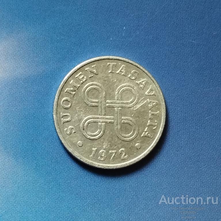 Финляндия 1 пенни 1972 года / Финляндская республика / Suomi / НИЗКАЯ ЦЕНА!