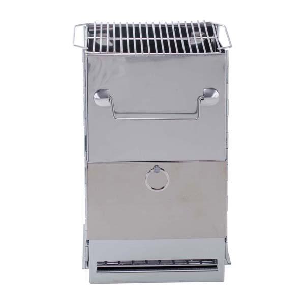 Печка Fox Outdoor Raketenofen Gro? silberfarben