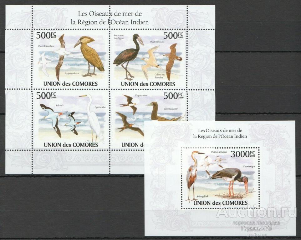 Коморские о-ва 2010 пв мл+бл MNH