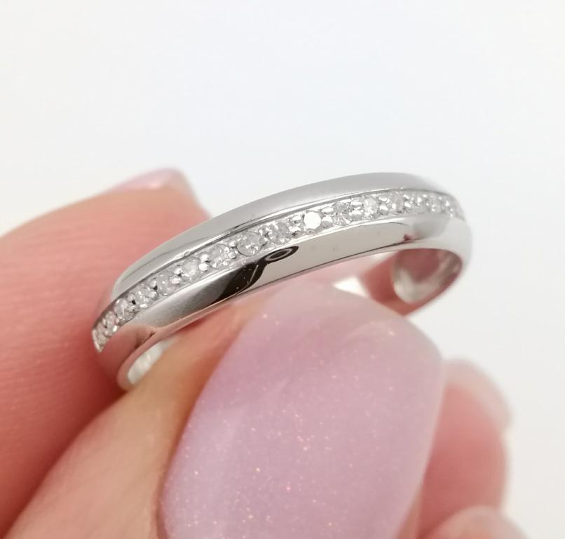 Золотое Кольцо 585 пробы «Дорожка» с Бриллиантами