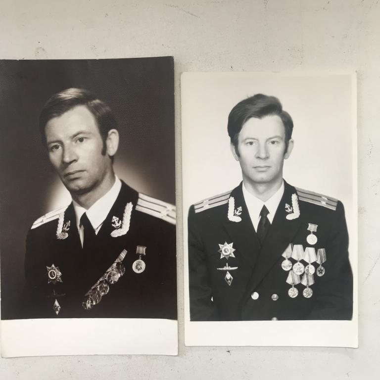 Фотография моряка подводника. Подпись. 2 штуки.