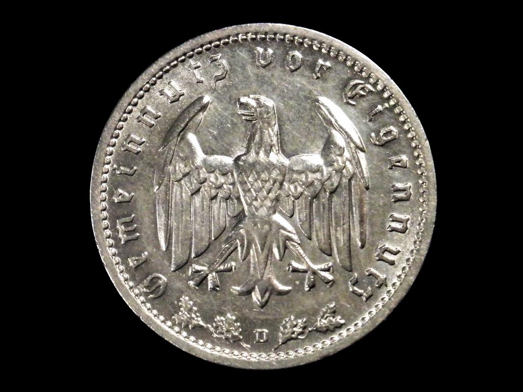 Германия 1 рейхсмарка 1934 D