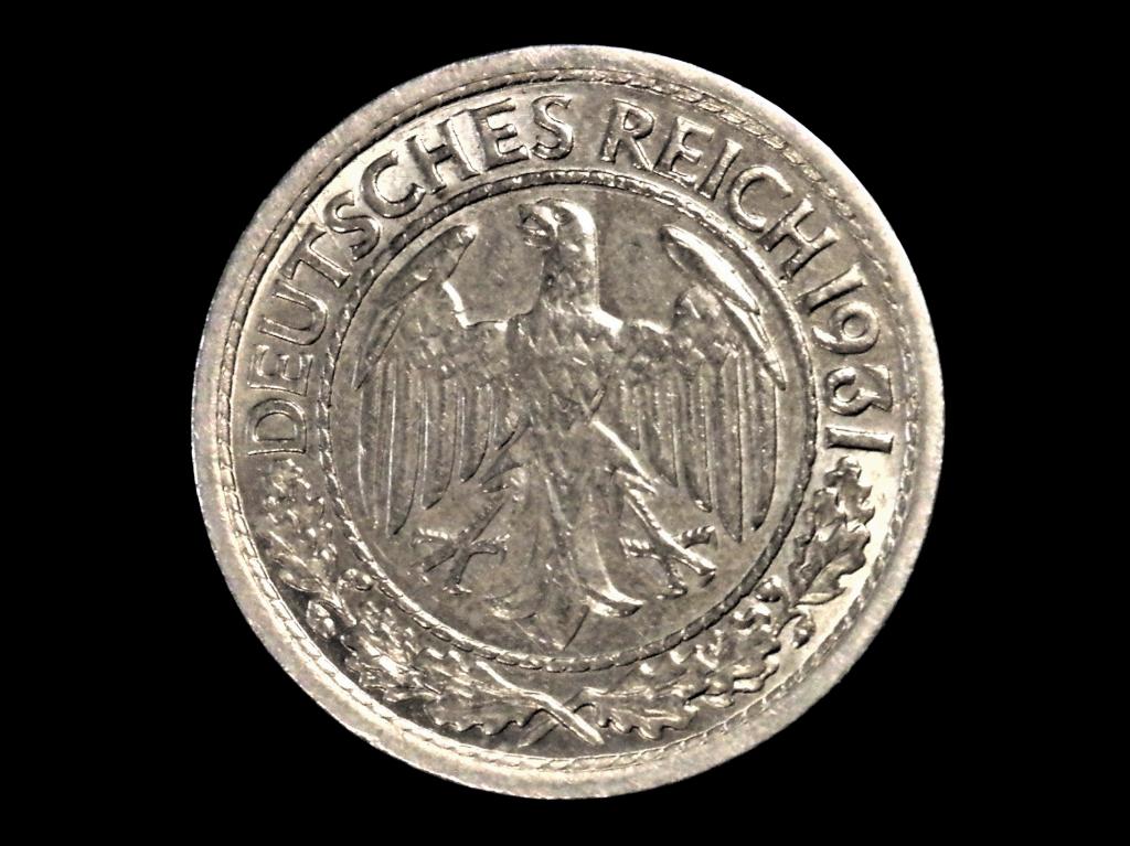 Германия 50 рейхспфеннигов 1931 А