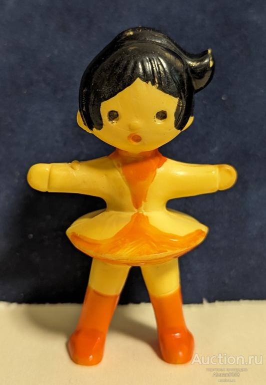 Девочка Кукла балерина колкий пластик из СССР Нечастая!