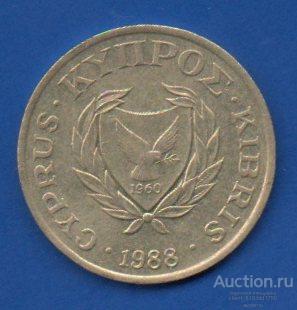 Кипр 5 центов 1988 года