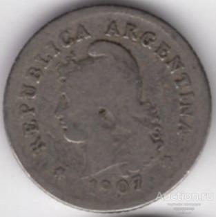 Аргентина 10 сентаво 1907 года.