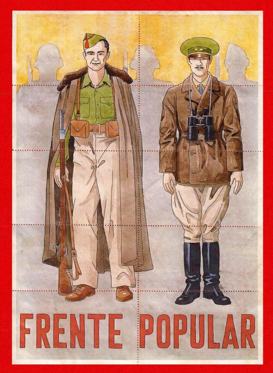 Испания, Гражданская война, Народный Фронт Антекерры, 1936, ДЕНЕЖНЫЕ КУПОНЫ / ТАЛОНЫ