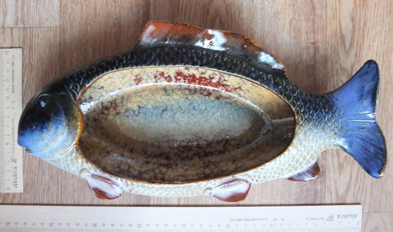 терракотовая форма для запекания рыбы, Углич, авторская ручная работа